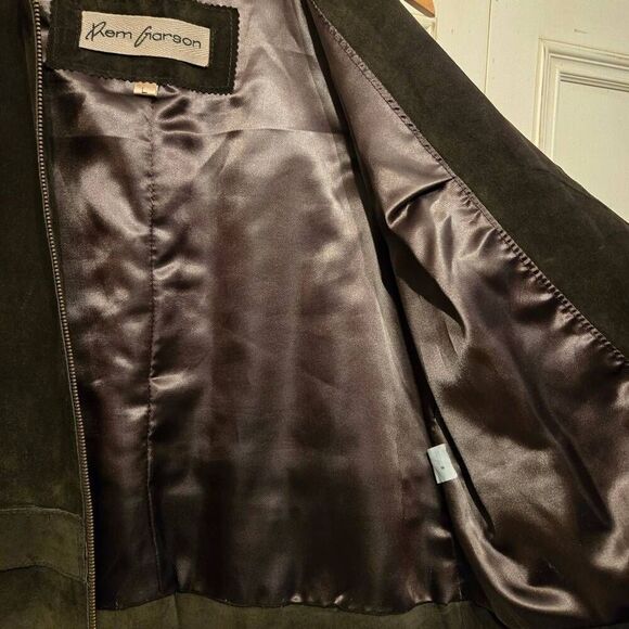 Rem Garson Suede Vest Brown Vintage Large - Picture 5 of 8